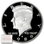 1989-S Kennedy Half Dollar 20-Coin Roll Proof