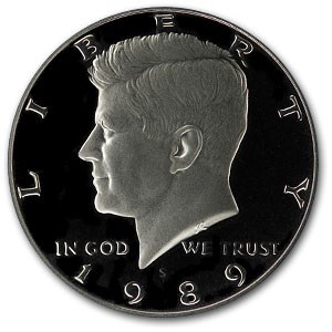 1989-S Kennedy Half Dollar Gem Proof