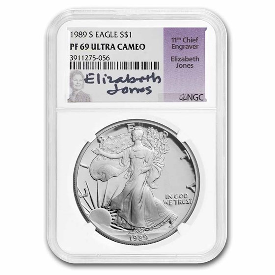1989-S Proof American Silver Eagle PF-69 NGC 1989-S Proof American Silver Eagle PF-69 NGC