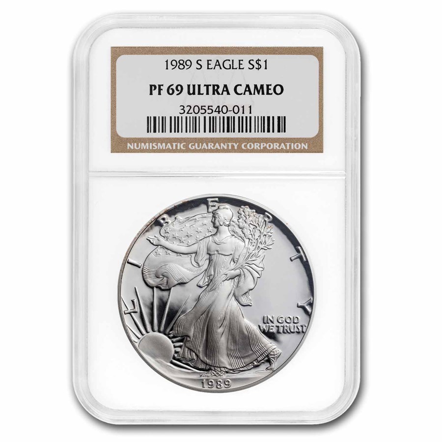 1989-S Proof American Silver Eagle PF-69 NGC