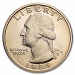 1989-S Washington Quarter 40-Coin Roll Proof