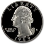 1989-S Washington Quarter Gem Proof