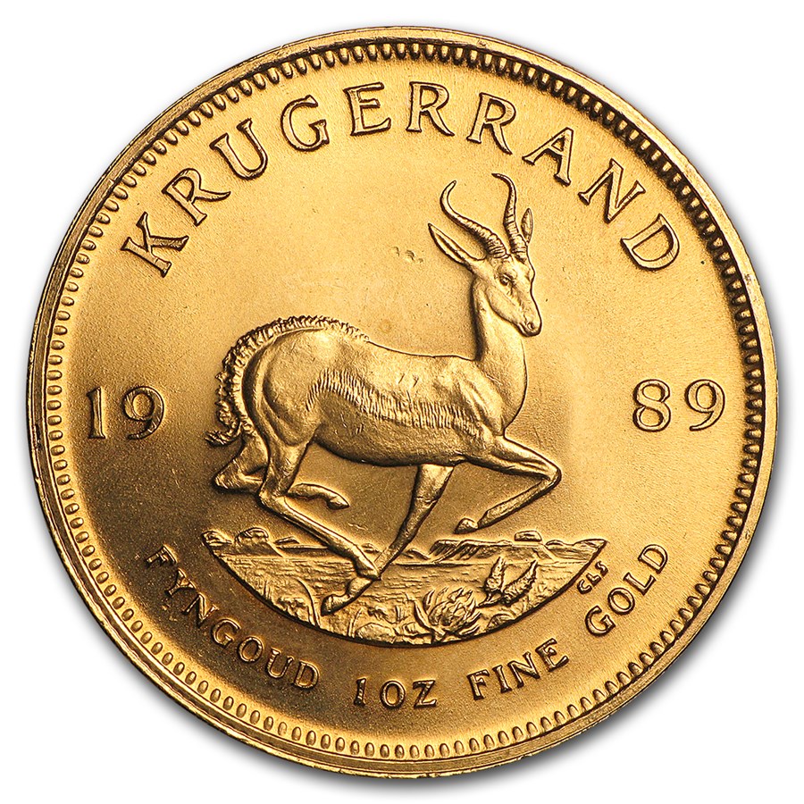 1989 South Africa 1 oz Gold Krugerrand BU