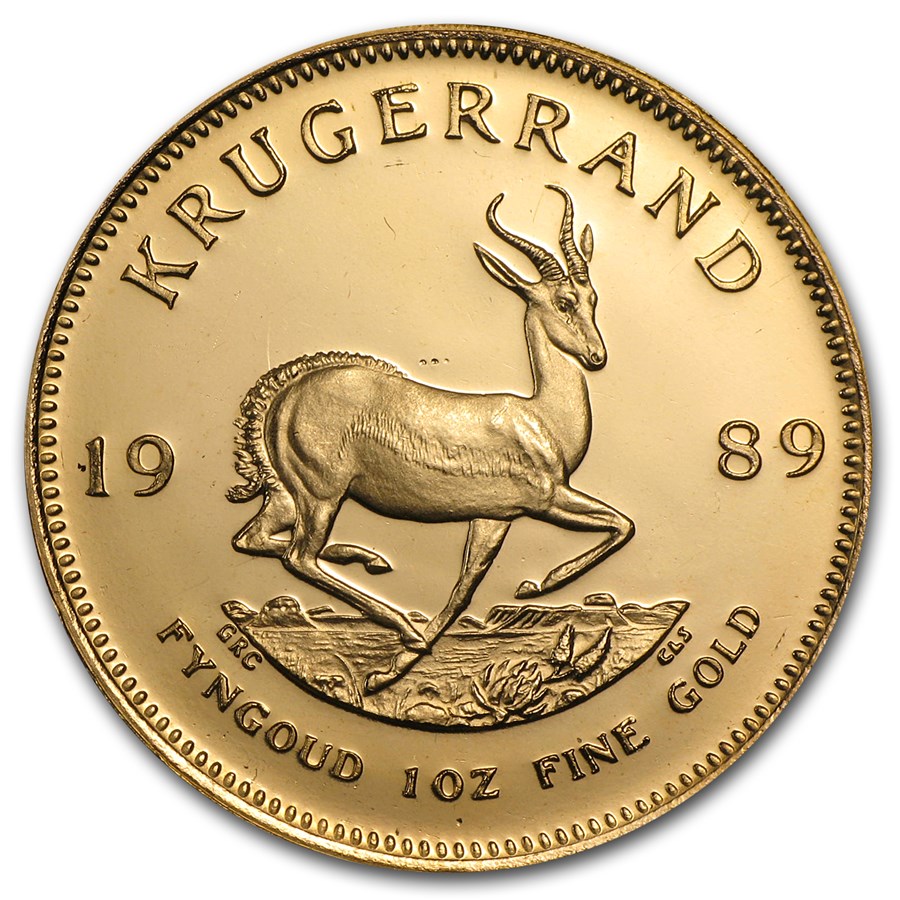 1989 South Africa 1 oz Proof Gold Krugerrand