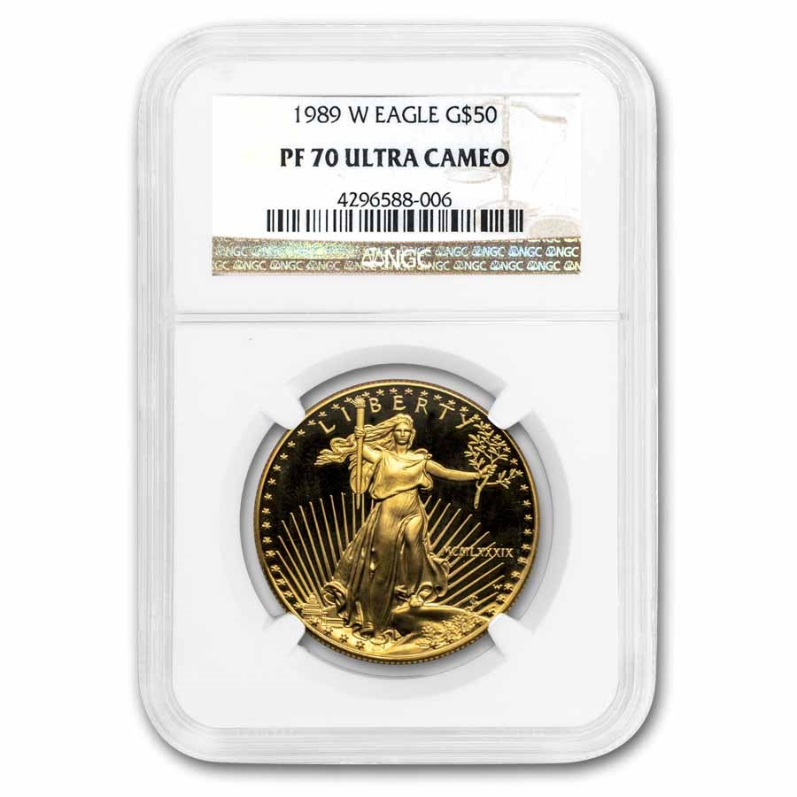 1989-W 1 oz Proof American Gold Eagle PF-70 UCAM NGC