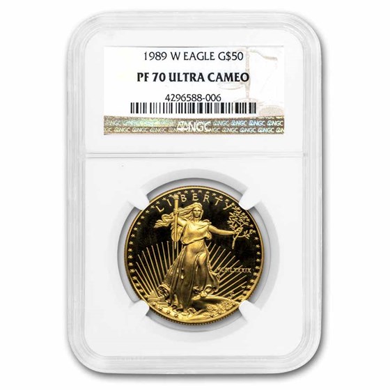 1989-W 1 oz Proof American Gold Eagle PF-70 UCAM NGC 1989-W 1 oz Proof American Gold Eagle PF-70 UCAM NGC