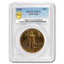 1990 1 oz American Gold Eagle MS-70 PCGS