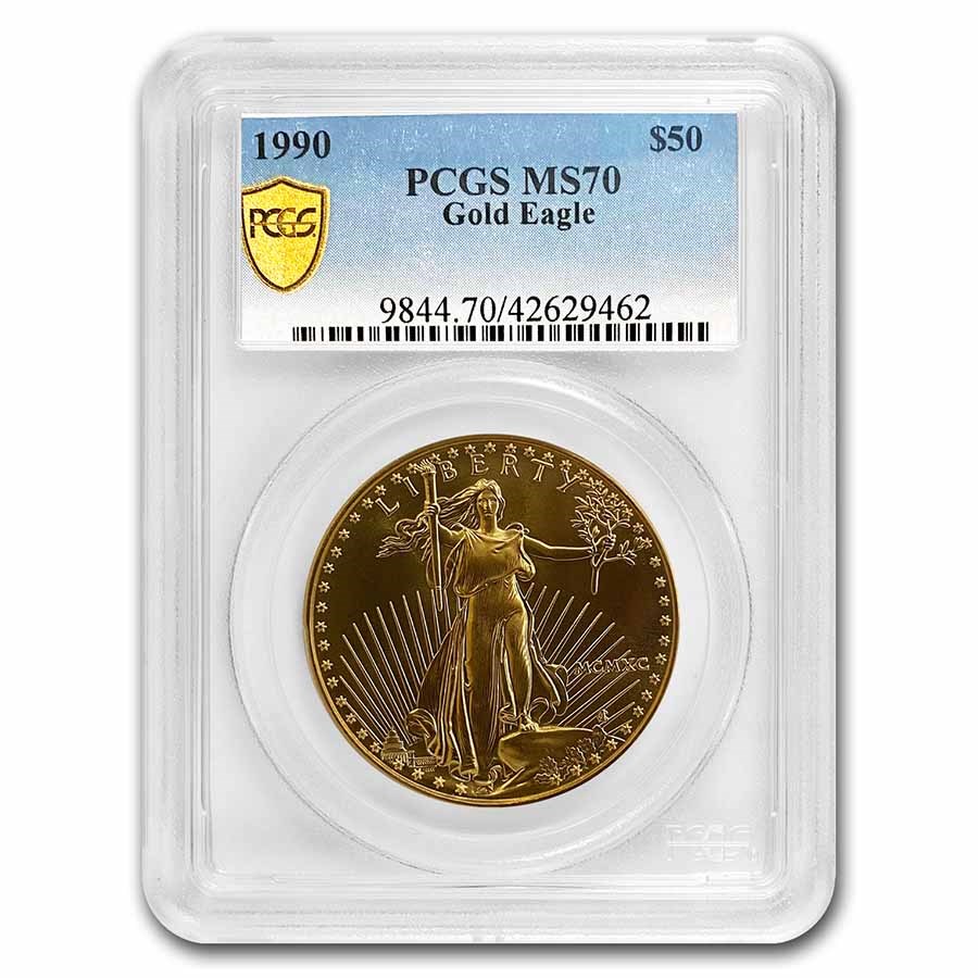 1990 1 oz American Gold Eagle MS-70 PCGS