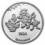 1990 1 oz Silver - Donald Duck - A Star is Hatched w/Box & COA