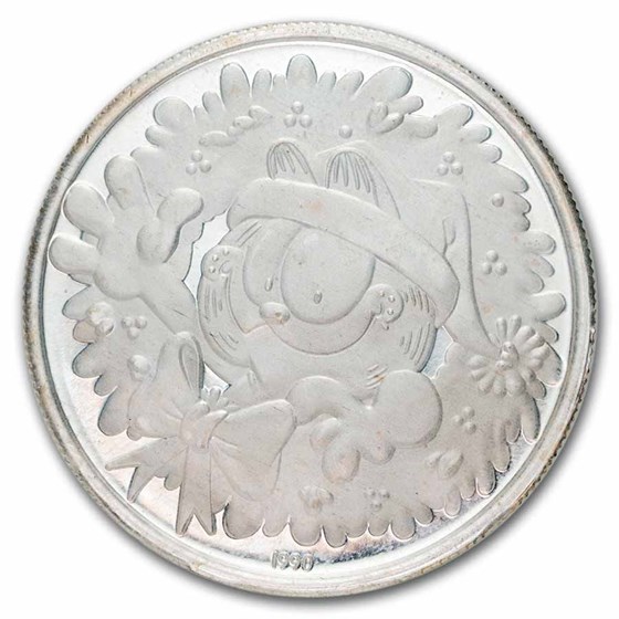 1990 1 oz Silver Proof Round - Garfield (SilverTowne)