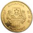 1990-1999 Singapore 1 oz Proof Gold Lion