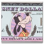 1990 $5.00 (DA) Closed-Eyed Goofy (DIS#19) CU-64 EPQ PMG