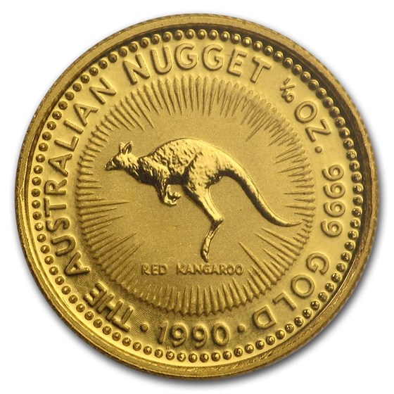 1990 Australia 1/10 oz Gold Nugget