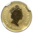 1990 Australia 1/20 oz Gold Kangaroo MS-69 NGC