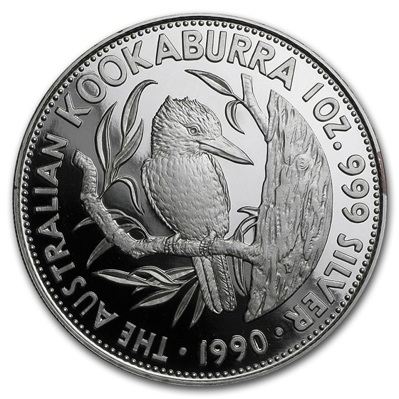 1990 Australia 1 oz Silver Kookaburra Proof (Capsule Only)