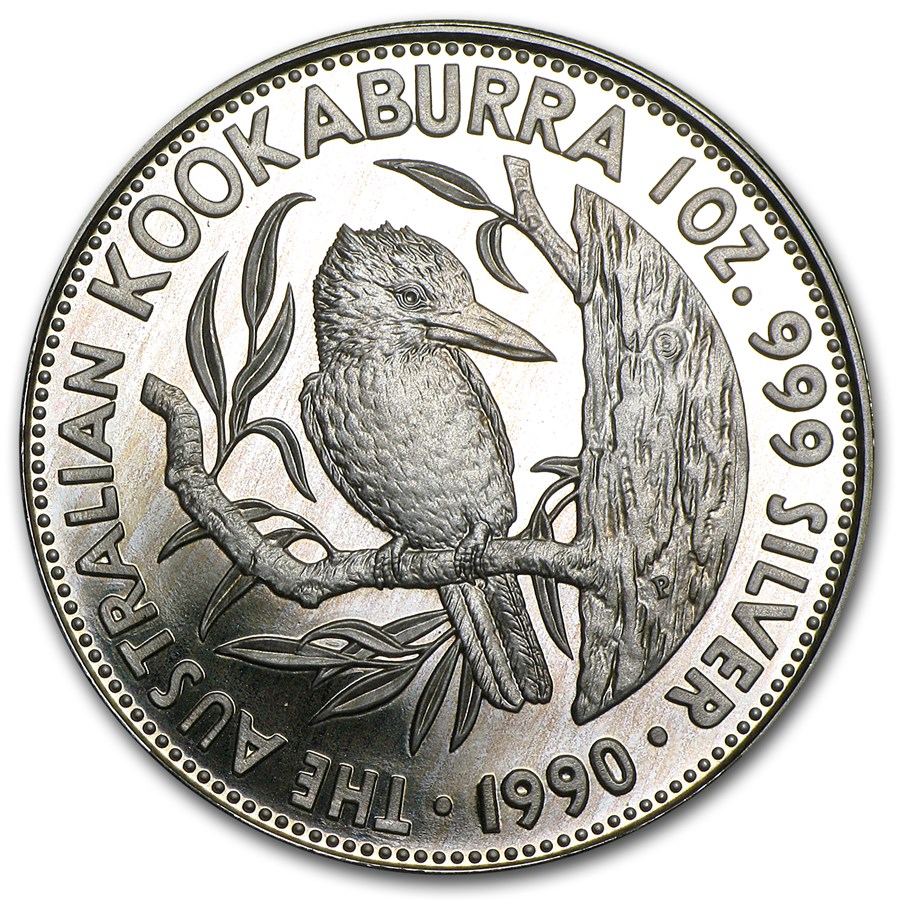 1990 Australia 1 oz Silver Kookaburra Proof