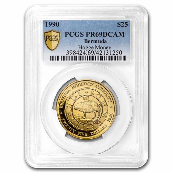 1990 Bermuda Gold $25 Hogge Money PR-69 PCGS 1990 Bermuda Gold $25 Hogge Money PR-69 PCGS