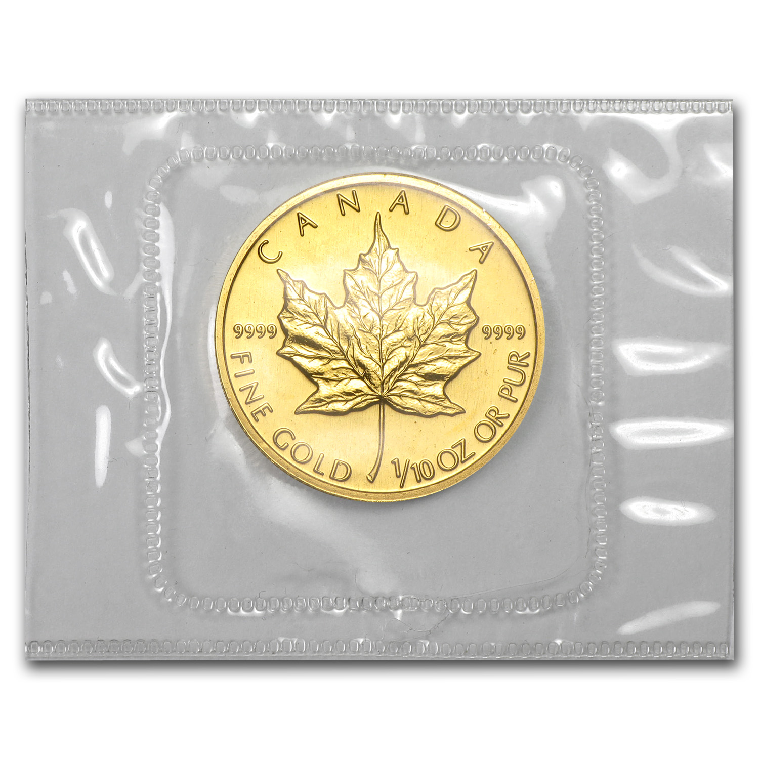 Buy 1990 Canadian 1/10 oz Gold Maple Leaf BU | APMEX