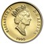 1990 Canada 1/4 oz Proof Gold $100 International Literacy Year