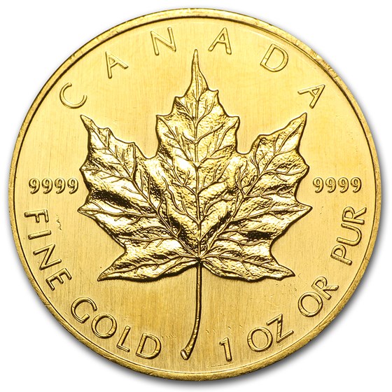 1990 Canada 1 oz Gold Maple Leaf BU