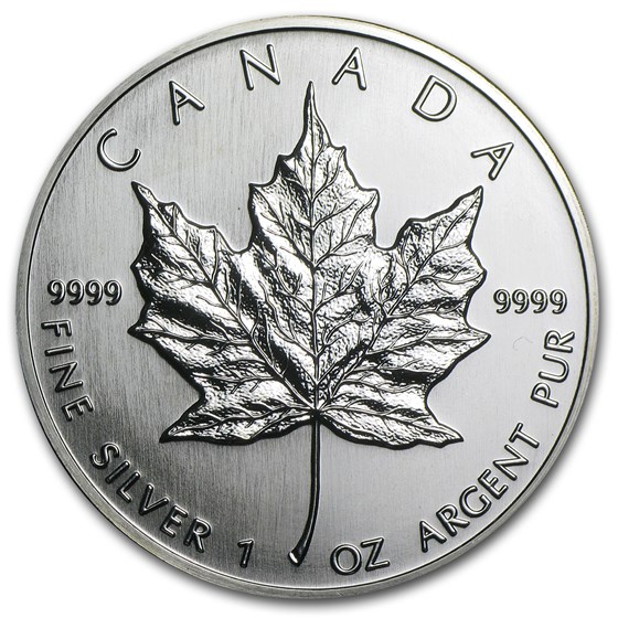 1990 Canada 1 oz Silver Maple Leaf BU 1990 Canada 1 oz Silver Maple Leaf BU