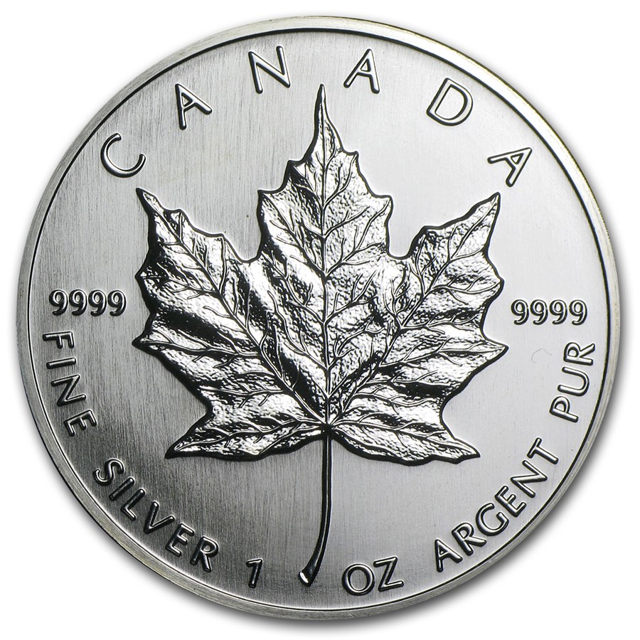 1990 Canada 1 oz Silver Maple Leaf BU
