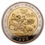 1990 China 1/2 oz Gold & 1/5 oz Silver Bi-Metallic Panda Proof