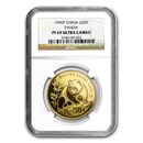 1990 China 1/2 oz Proof Gold Panda PF-69 NGC
