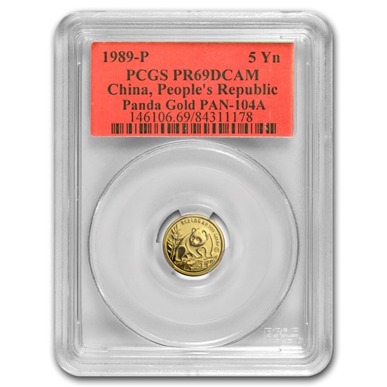 1990 China 1/20 oz Proof Gold Panda PR-69 PCGS 1990 China 1/20 oz Proof Gold Panda PR-69 PCGS