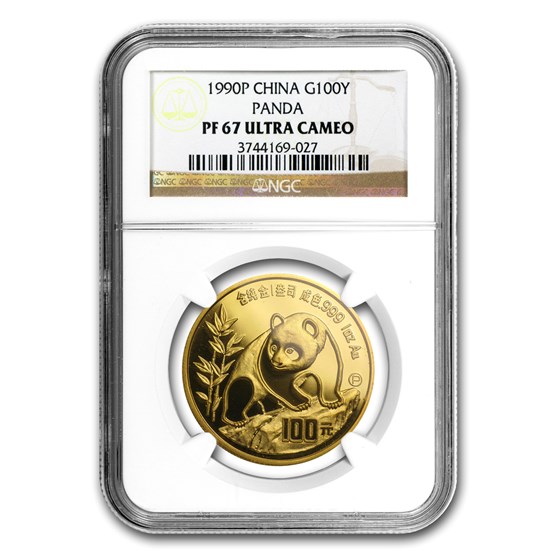 1990 China 1 oz Proof Gold Panda PF-67 NGC 1990 China 1 oz Proof Gold Panda PF-67 NGC