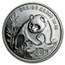 1990 China 1 oz Silver Panda Large Date BU (Capsule only)