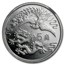 1990 China 2 gram Silver 5 Jiao Dragon and Phoenix PF-69 NGC