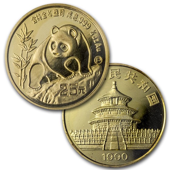 Buy 1990 China 5 Coin Gold Panda Proof Set Sealed In Capsules APMEX