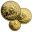 1990 China 5-Coin Gold Panda Proof Set (w/Box & COA)