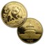 1990 China 5-Coin Gold Panda Proof Set (w/Box & COA)