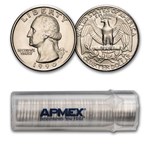 1990-D Washington Quarter 40-Coin Roll BU