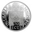 1990 France Platinum 500 Francs Charlemagne PF-69 NGC