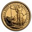 1990 GB 4-Coin Gold Britannia Proof Set (Box, No COA)