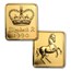 1990 GB 4-Coin Gold Britannia Proof Set (w/Box & COA)