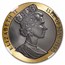 1990 IOM 1 oz Proof Gold Penny Black PF-68 NGC (Blackened)