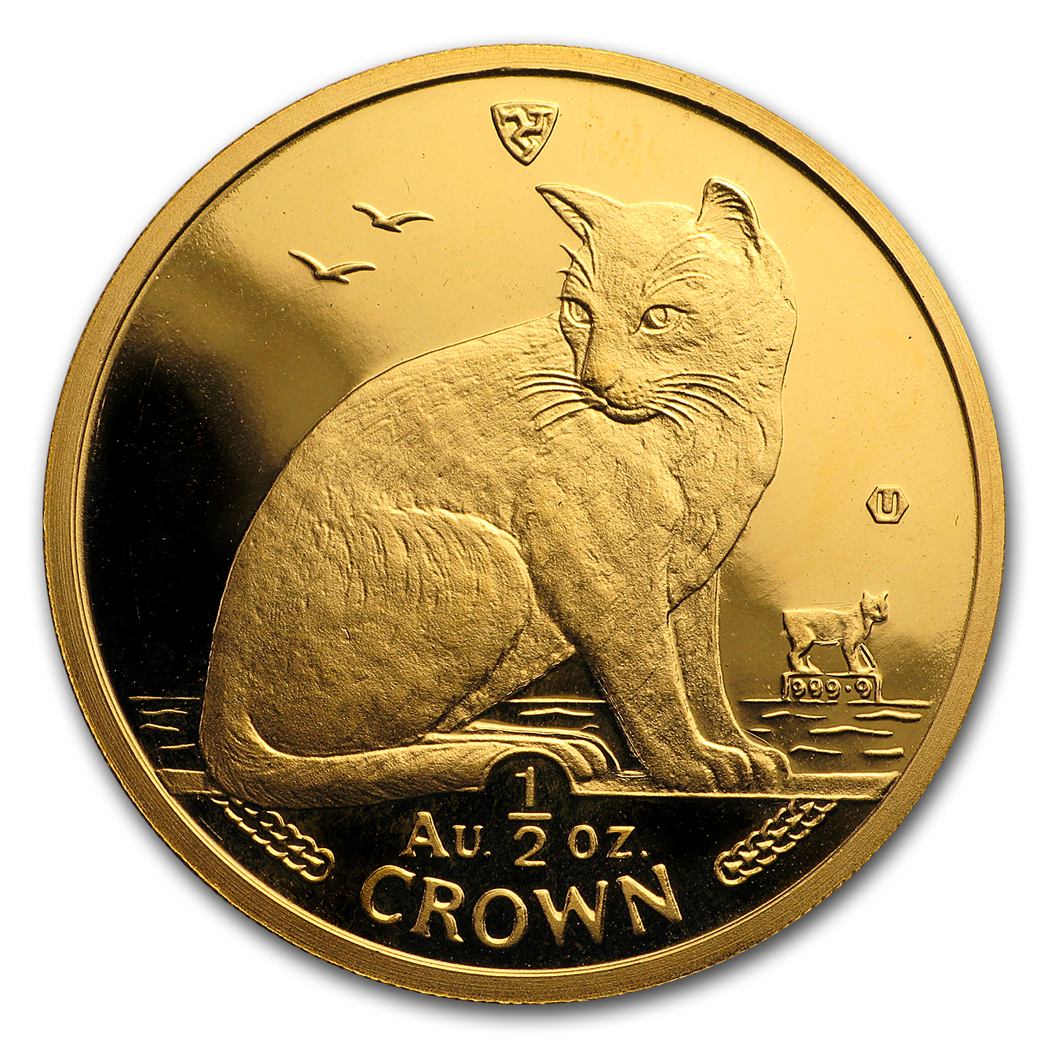 Buy 1990 Isle of Man 1/2 oz Gold New York Alley Cat BU | APMEX