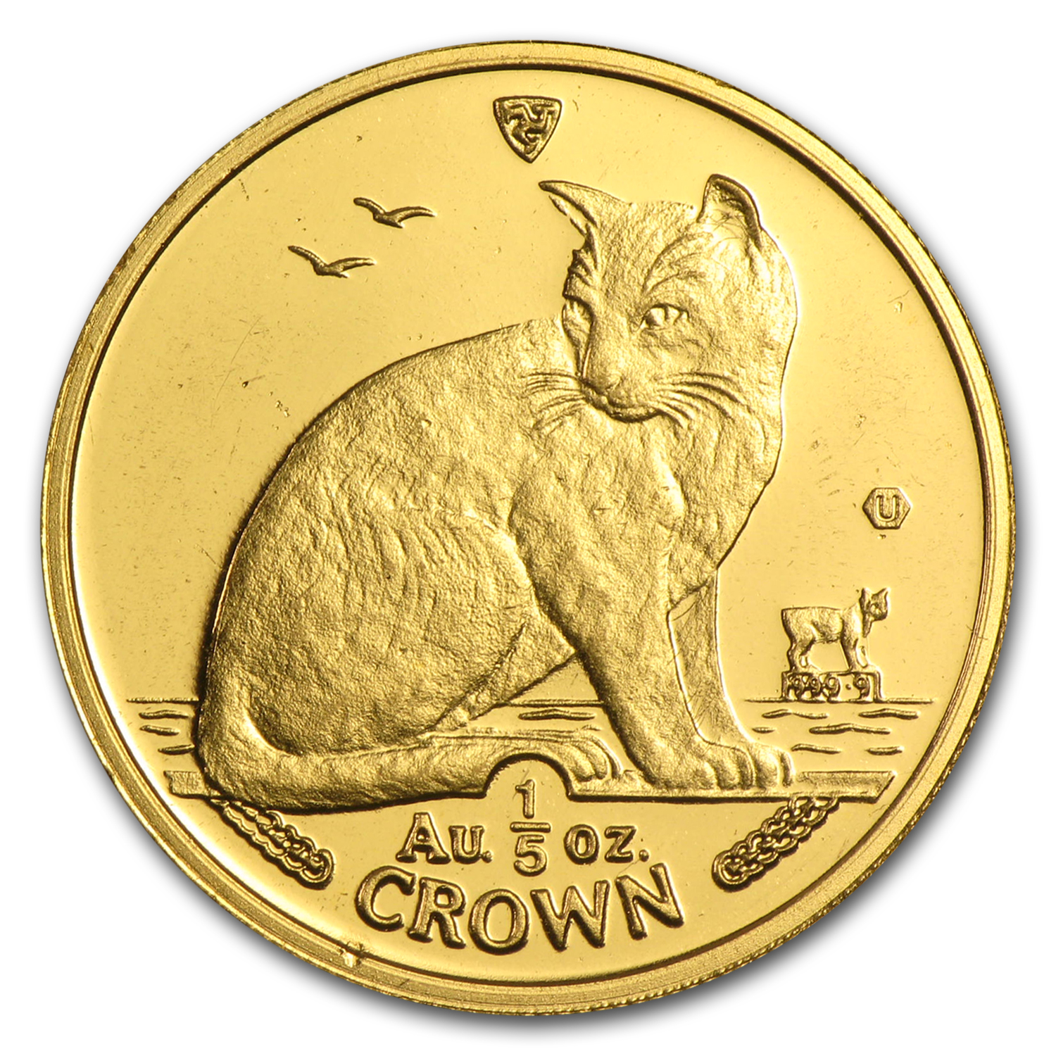 Buy 1990 Isle of Man 1/5 oz Gold New York Alley Cat BU | APMEX