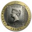 1990 Isle of Man 1 Crown Proof Gold Penny Black