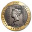 1990 Isle of Man 2 Crown Gold Penny Black Gem PF NGC