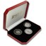 1990 Isle of Man 3-Coin Penny Black Stamp Proof Set