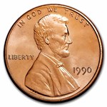 1990 Lincoln Cent 50-Coin Roll BU