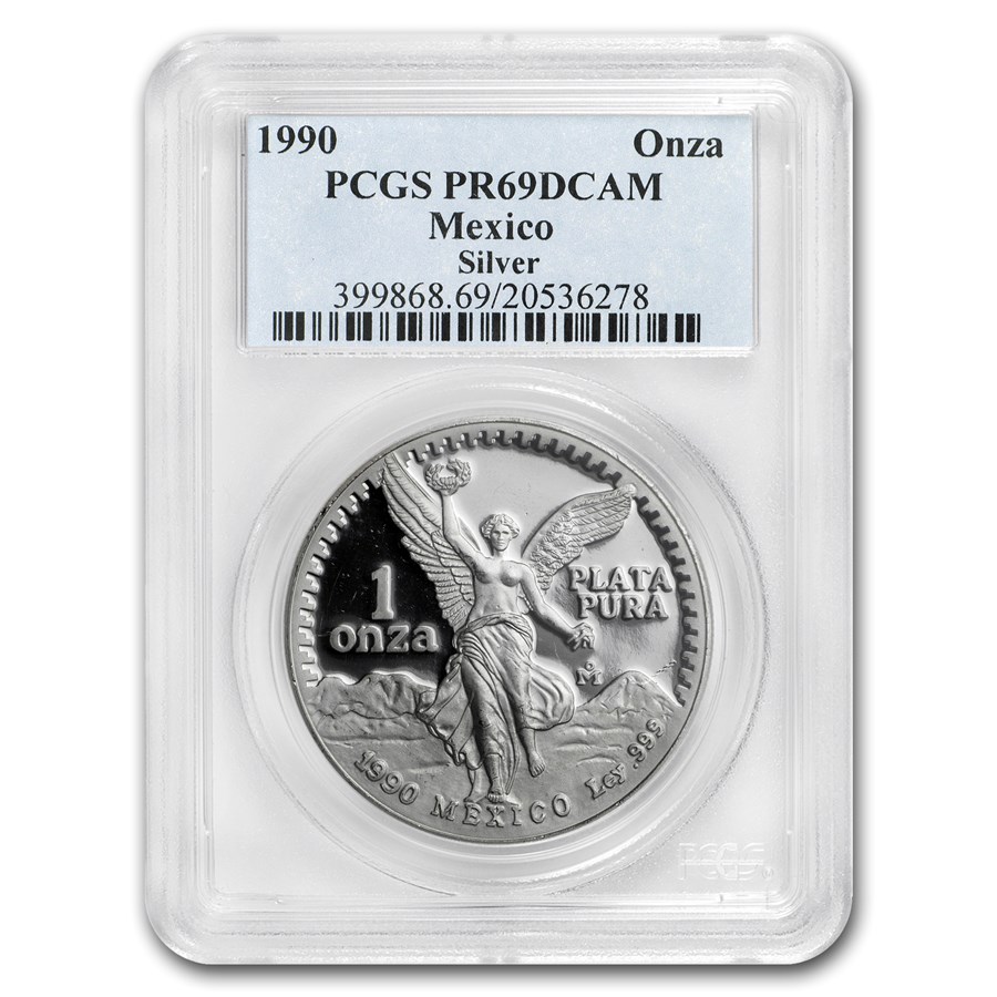 1990 Mexico 1 oz Proof Silver Libertad PR-69 PCGS