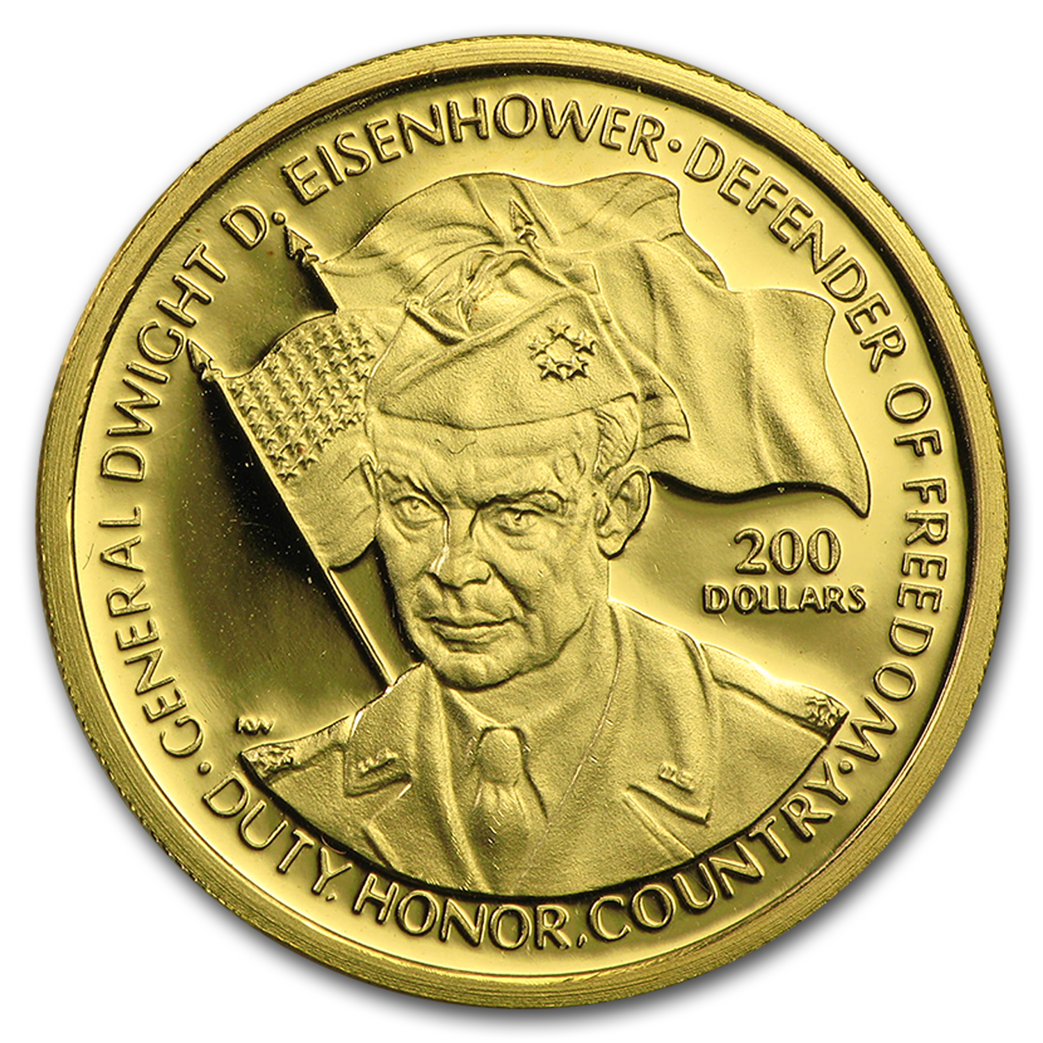 Buy 1990 Niue Gold $200 General Dwight D. Eisenhower Proof | APMEX