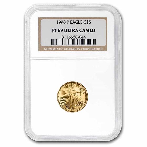 1990-P 1/10 oz Proof American Gold Eagle PF-69 NGC 1990-P 1/10 oz Proof American Gold Eagle PF-69 NGC