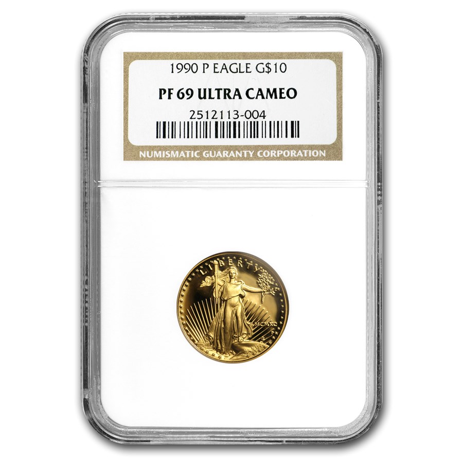 1990-P 1/4 oz Proof American Gold Eagle PF-69 NGC